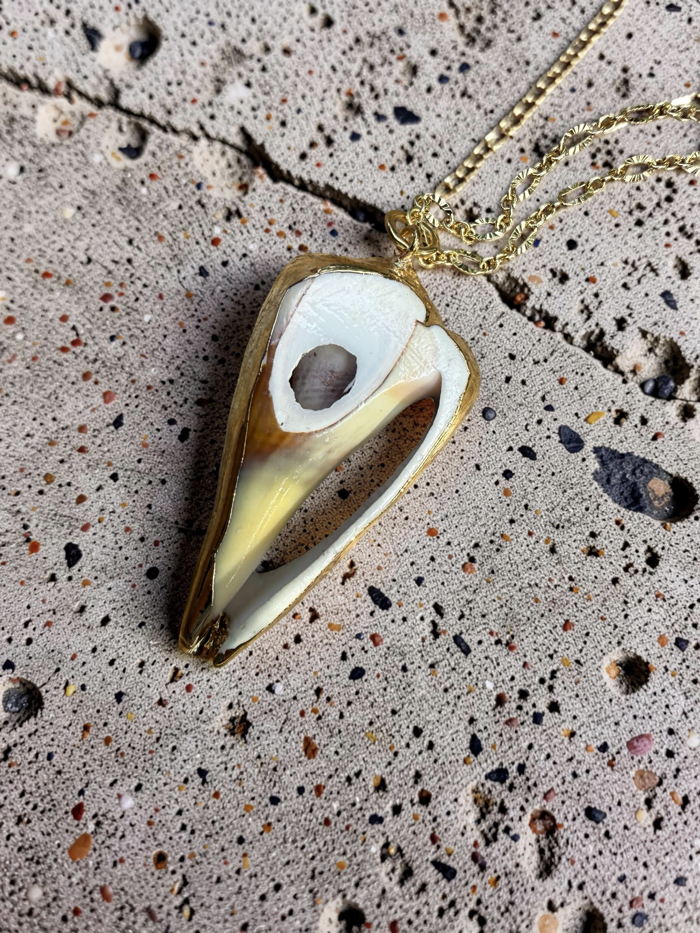 Coastal Shell Pendant Necklace