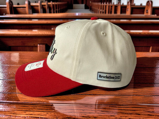  Worthy hat side view with engraved patch detail